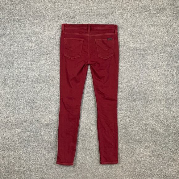 Hudson Jeans Womens 27 Ruby Nico Mid Rise Super Skinny Ankle Distressed Knee - Picture 9 of 11